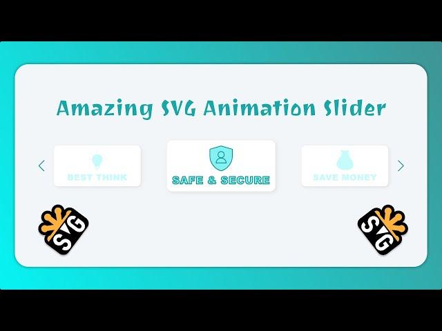 SVG Animation | SVG Slider | Card Slider | Text Animation Slider |  Animation | Swiper js | Swiper.