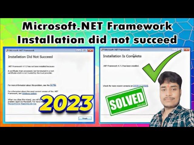 Net Framework 4.6.2 #installation did not succeed problem#Net Framework 4.6.2 root certificate.