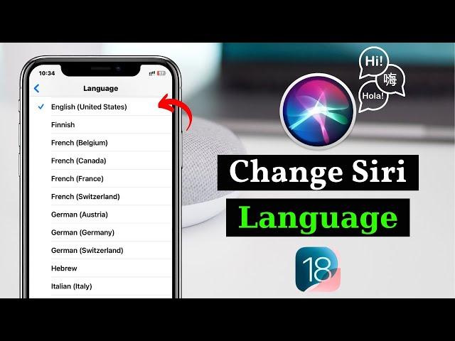 How To Change Siri Language on iPhone (iOS 18)