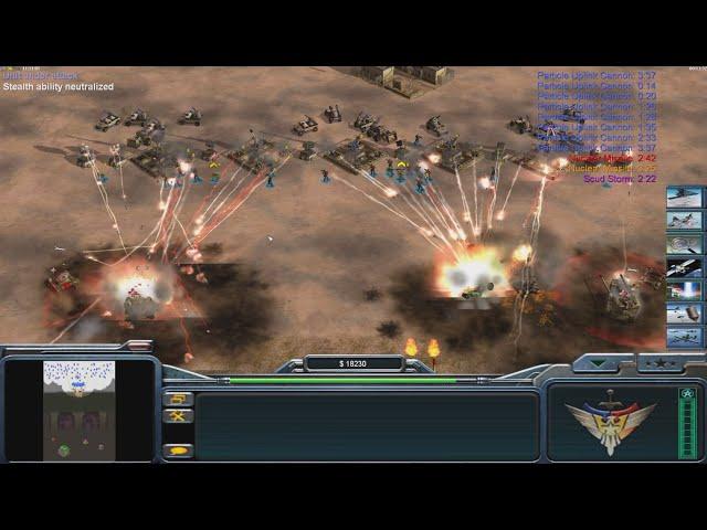 USA Air Force - Command & Conquer Generals Zero Hour - 1 vs 5 HARD Gameplay