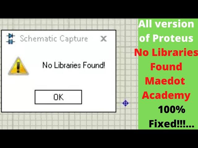 No Libraries Found Proteus 8 [100% Solved] for All Versions || 2024