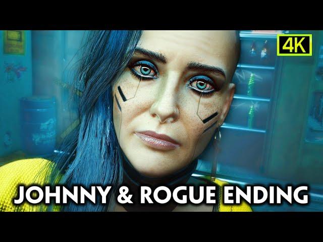 Cyberpunk ► ROGUE ENDING — Johnny Takes Over "Temperance" [Both Outcomes] — Cyberpunk 2077