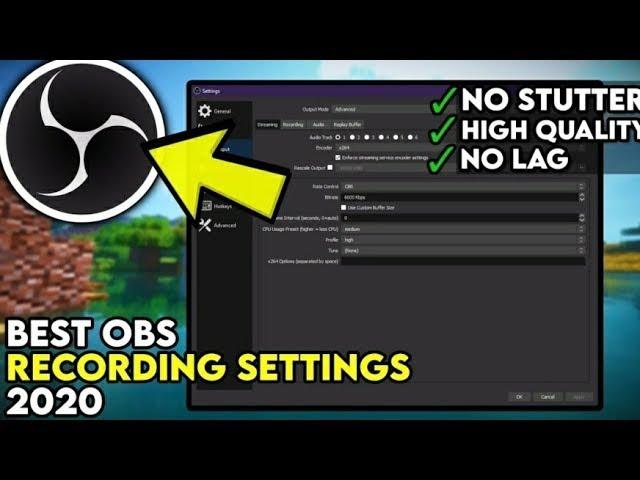 Best OBS Recording Settings 2021/2020!  1080P 60FPS NO LAG (OBS Newest Update)