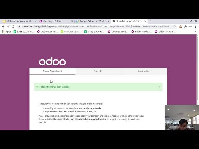 Odoo Appointments - Automate your scheduling process (Hindi)