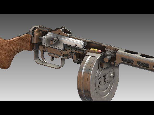 PPSh-41 Submachine Gun | How It Works