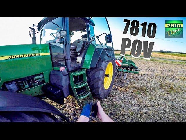 John Deere 7810 + Catros - POV DRIVE & Sound (60FPS)