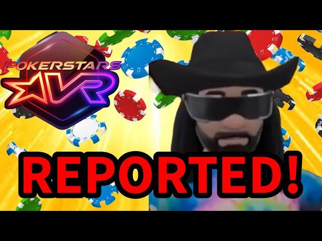 REPORTING people i start a problem with GONE WRONG!? - VR POKER TROLLING