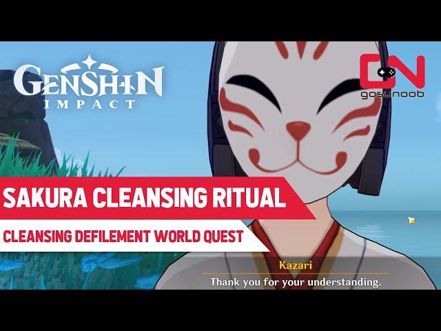 Complete the Sakura Cleansing Ritual - Genshin Impact Sacred Cleansing Defilement (3/3)