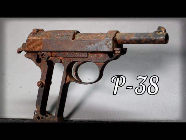 Gun Restoration,  WW2 German Army, Walther P-38 (With test firing). #restoration #ww2 #walther