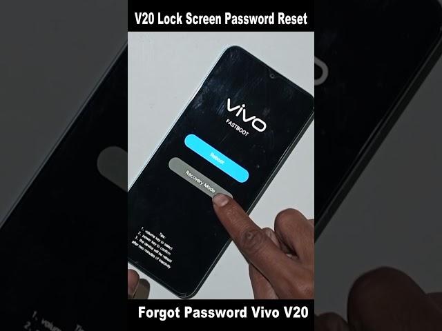 How to Unlock Phone if Forgot Password Vivo V20  Ka Lock Kaise Tode | Vivo V20 Lock Screen  Reset