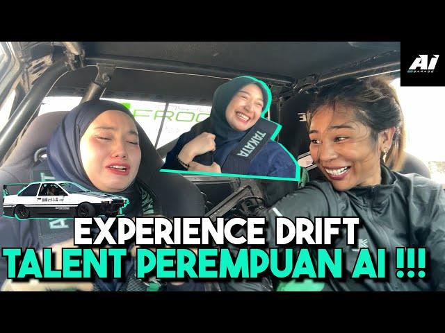 EXPERIENCE DRIFT TALENT PEREMPUAN AI !!! MIMI TAKUT KERETA BERAS4P...