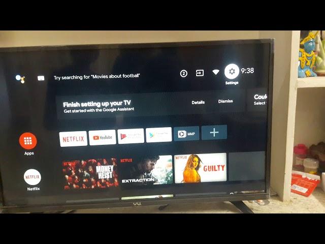 How to cast screen in VU Andriod TV