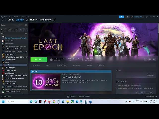 Last Epoch: Fix Can't Set Game Resolution To 2560 x 1080