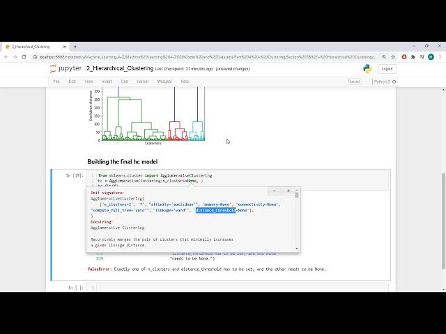 Hierarchical Clustering in Python