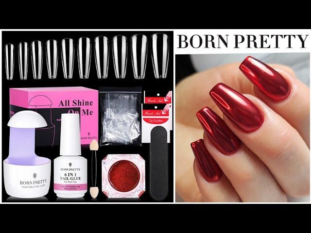 Как нарастить ногти на типсы\BORN PRETTY Nail Tips and Glue Gel Kit/AMAZON