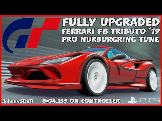 Gran Turismo 7 - Ferrari F8 Tributo '19 Pro Tune | Nurburgring 6:04.155 Setup | #GT7 #Nurburgring