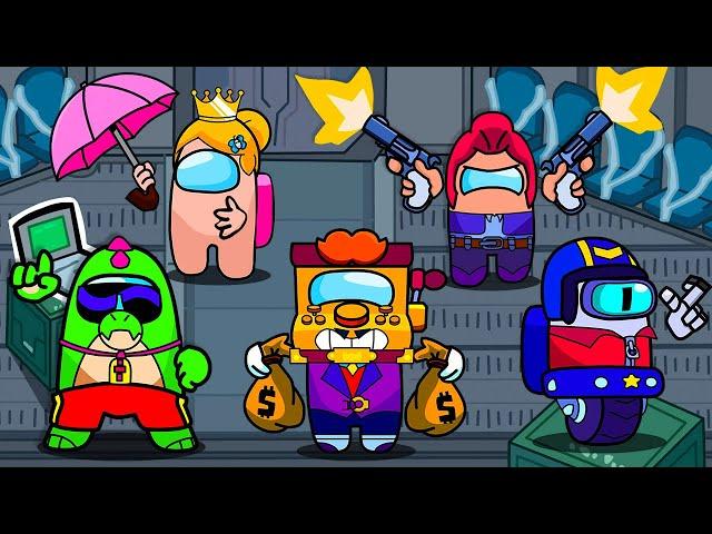 Buzz, Griff, Colt, Piper, STU (compilation #2) ◉ funny animation Brawl Stars in Among us