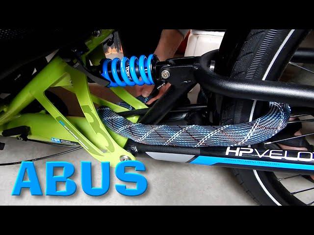 ABUS IvyTex 7210 Bicycle Chain Lock: Trike Security