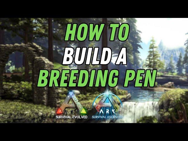 Ark - How To Build A Simple Breeding Pen !