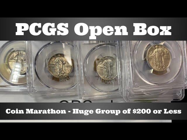 PCGS Open Box - Coin Marathon - Huge Group $200 or Less