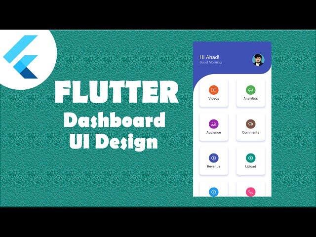 Dashboard UI Design with Flutter | Flutter UI Design | Speed Code