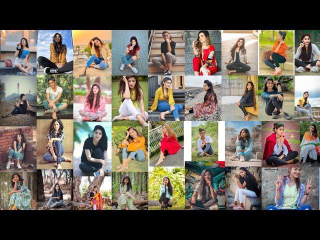 Best Sitting Poses Photoshoot For Girls || Simple Sitting Poses for girls ||