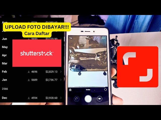 CARA DAFTAR SHUTTERSTOCK CONTRIBUTOR DI ANDROID (Upload Foto Mendapatkan Uang Dibayar Dollar)