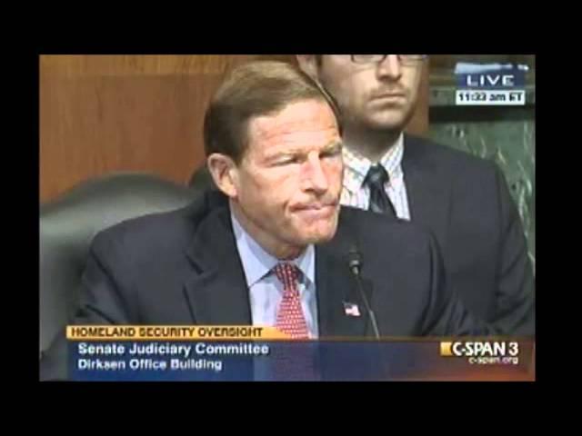 Sen. Blumenthal's Pressing Request to Janet Napolitano