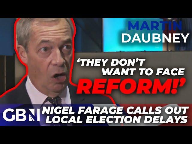 Nigel Farage RAGES At Election Delay PLOT 'Denying DEMOCRACY' To Avoid Reform UK Rise: 'COWARDLY'