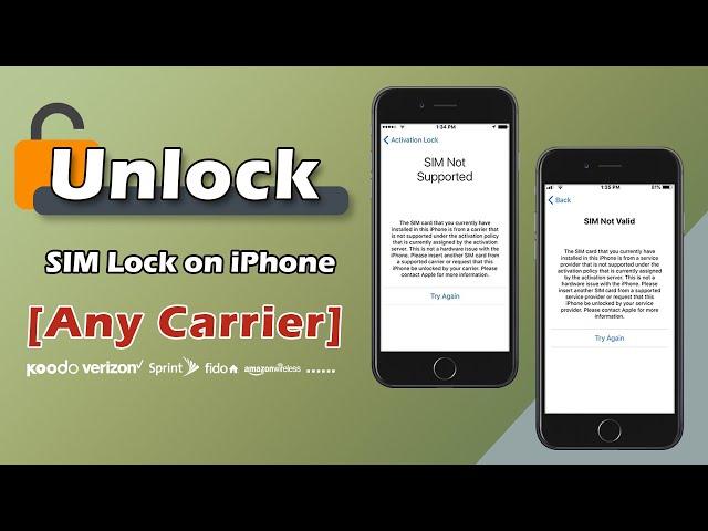 How to Unlock SIM Lock on iPhone [Any Carrier]