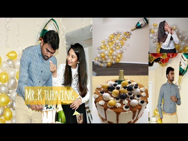 Mr.K Birthday Celebrations|Decoration|Cake|Surprise|meenaa|Telugu vlogs from USA