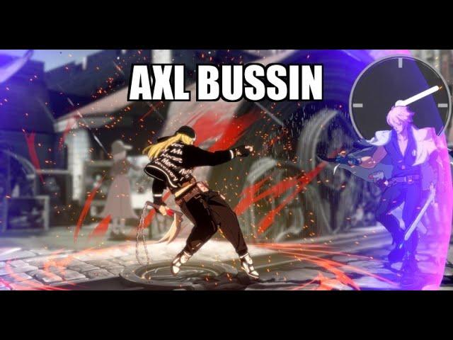 Axl's time stop taunt is a true combo