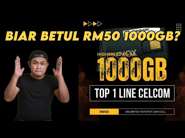 1000GB Internet Pantas RM50 Je-Memang Gila-Dulu 400GB Je Kot