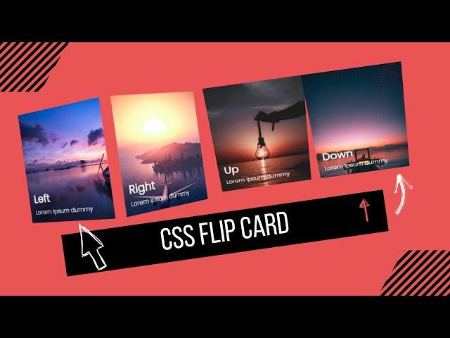 3D Flip Card Hover Effect Using HTML And CSS