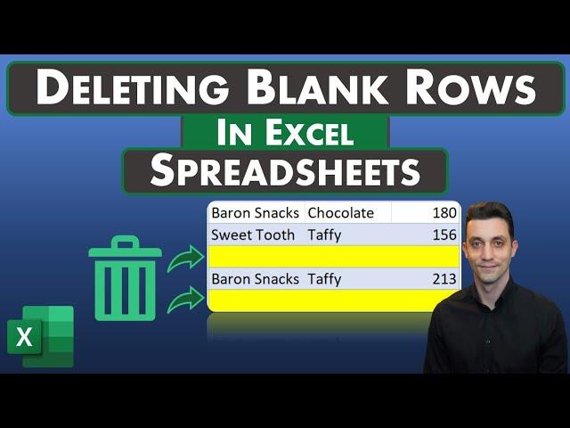Excel Tips - Delete Blank Rows | The Best Way