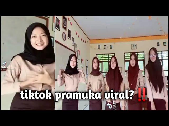 Virall‼️TikTok Pramuka Jilbab Hitam Yg Viral