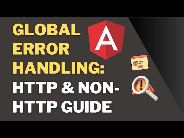 Mastering GLOBAL Error Handling in Angular Made EASY