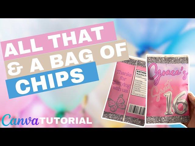 Custom Chip Bags using Canva | DIY Party Favors | Design and Assembly Tutorial