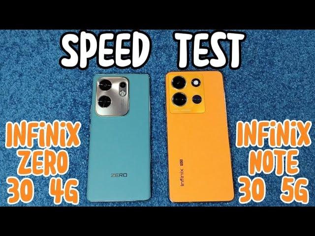 INFINIX ZERO 30 4g vs. INFINIX NOTE 30 5g | Naglalabanan! | Speed Test