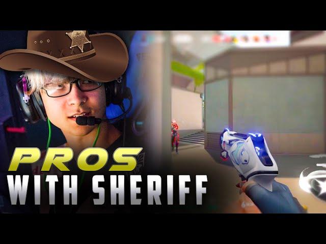 WHEN PROS PICK SHERIFF | BEST SHERIFF PLAYS | VALORANT MONTAGE #HIGHLIGHTS