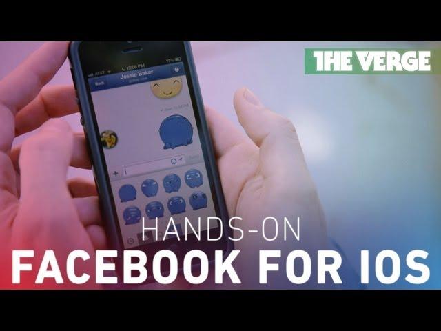 The new Facebook for iOS hands-on preview