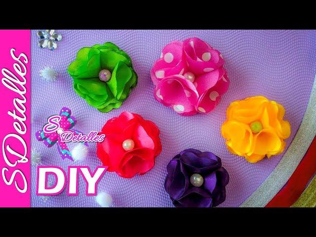 8 Petals Fabric Flowers | Video# 19 | SDetalles | DIY