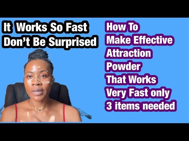 How To Make Attraction Power With 3 Items Only | It Works Like Magic