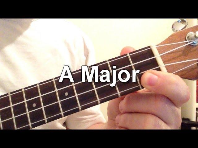 How to play A Major chord on the ukulele!