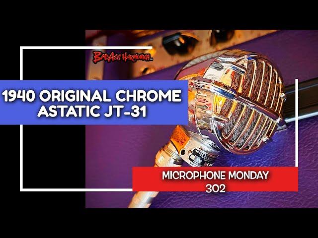 1940 Chrome Crystal! Best Blues Harmonica Mics | Astatic JT-31 Microphone Monday 302