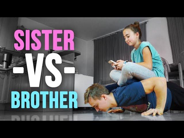 Little Sister vs Big Brother Calisthenics Battle [fullHD]