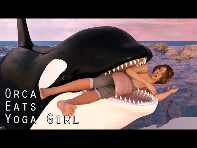 Vore Animation: Orca Eats Yoga Girl