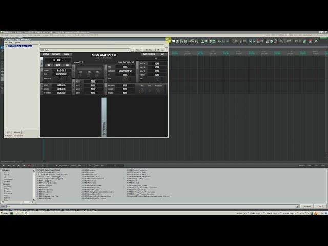 Midi Guitar 2 in Reaper