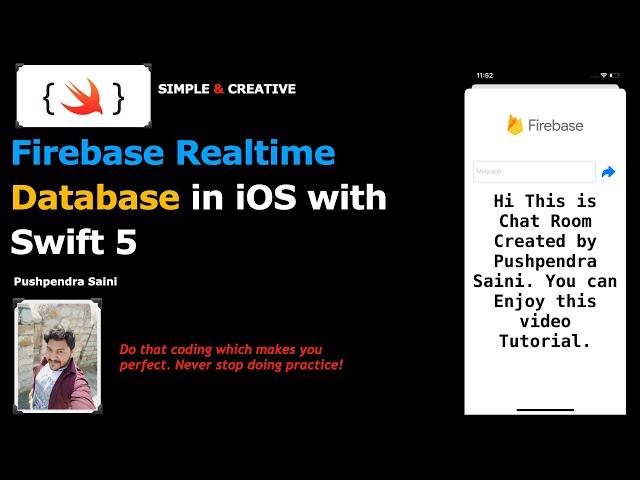 Firebase Realtime Database in iOS Swift 5