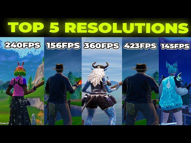 TOP 5 *BEST* Stretched Resolutions in Fortnite Chapter 6!  (How To Get A Stretched Resolution)